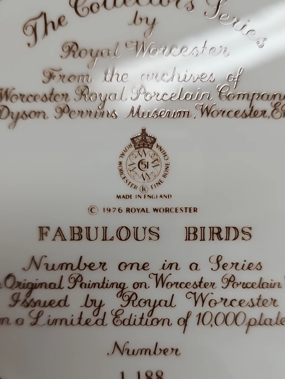 Royal Worcester vintage royal